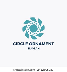 Company circle ornament vector logo