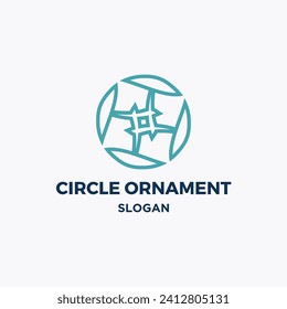 Company circle ornament vector logo