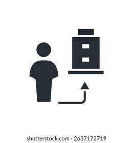 company client icon. vector.Editable stroke.linear style sign for use web design,logo.Symbol illustration.