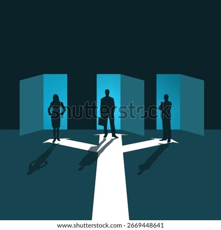Company concept on the theme of course choice
