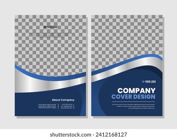 vector de diseño de plantillas de cobertura de la empresa