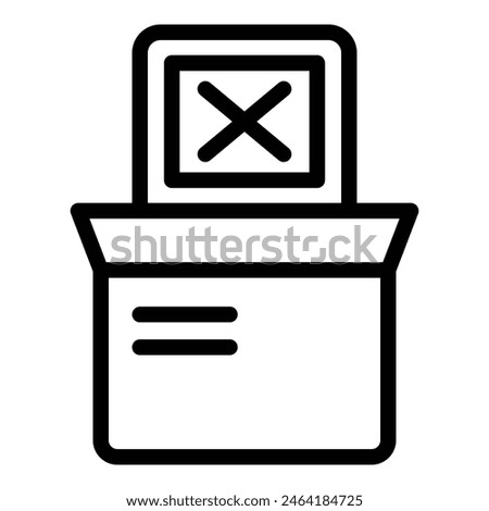 Company crash icon outline vector. Startup business failure. Bad management strategy