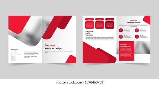 Company creative brochure vector template