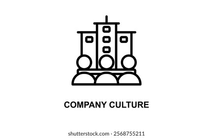 Company Culture Isolated Vector, Icon Or Logo Sign Symbol Illustration