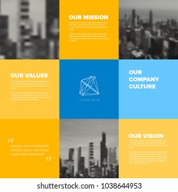 Company Culture Template - Corporation Mission, Vision And Values