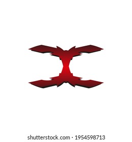 Vector del logotipo de diseño de la empresa en forma abstracta con color gradiente