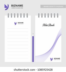Company design Notepad with logo and stylish design 