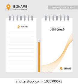 Company design Notepad with logo and stylish design 