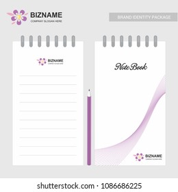 Company design Notepad with logo and stylish design 