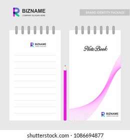 Company design Notepad with logo and stylish design 