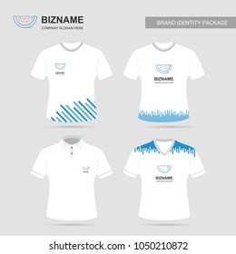 Company design T- shirts with blue theme with water melon logo