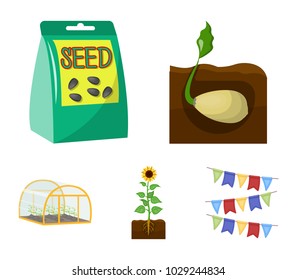 Company, ecology, and other web icon in cartoon style. Husks, fines, garden icons in set collection.