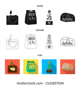 Company, ecology, and other web icon in black,flat,outline style. Husks, fines, garden icons in set collection.