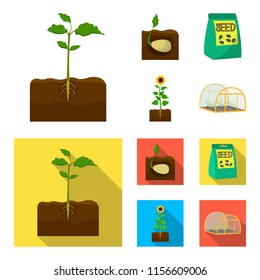 Company, ecology, and other web icon in cartoon,flat style. Husks, fines, garden icons in set collection.