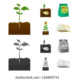 Company, ecology, and other web icon in cartoon,monochrome style. Husks, fines, garden icons in set collection.