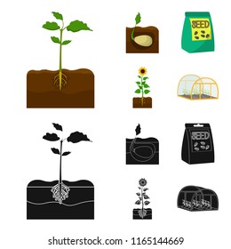 Company, ecology, and other web icon in cartoon,black style. Husks, fines, garden icons in set collection.