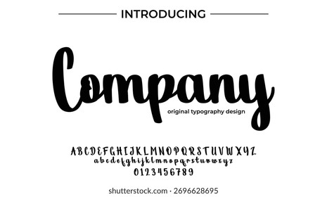 Company - Elegant Script Font for Smooth Handwritten Design and Creative Typography