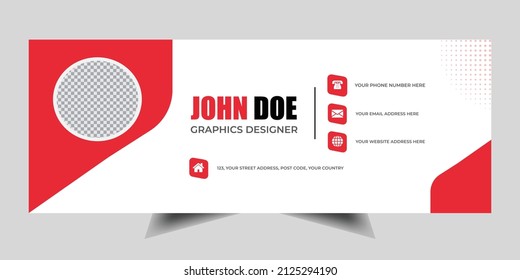 Company email signature template for mail