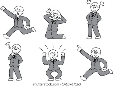 Company employee male set (simple)