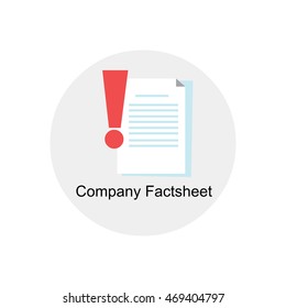 Company Fact Sheet Icon