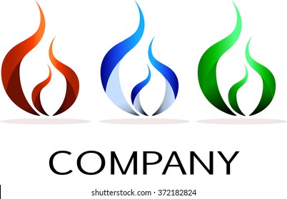 company fire icon set