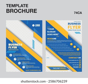 Company Flyer Template, Business Flyer, Template Brochure Design