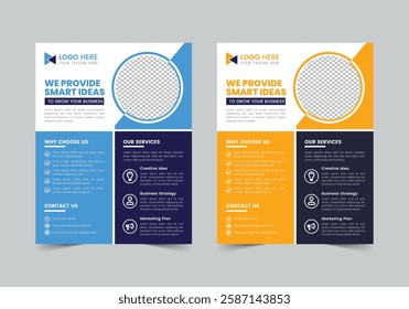 Company Flyer Template | CMYK | US Letter | Print Ready | 0.125 Bleed
