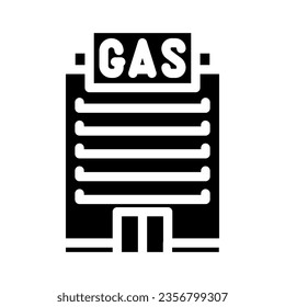 company gas service glyph icon vector. company gas service sign. isolated symbol illustration