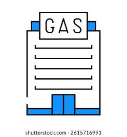 company gas service line icon vector. company gas service sign. isolated symbol illustration