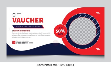 Company Gift Voucher Template, Coupon Design, Discount Voucher Template. Corporate Business Voucher Design. 