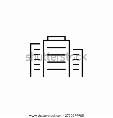 company headquarters icon sign vector