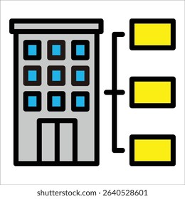 Company Hierarchy Icon Element For Design