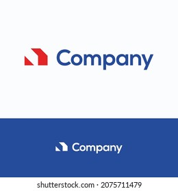 Company house logo. 3D house logo template.