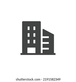 Company Icon Black and White Vector Graphic