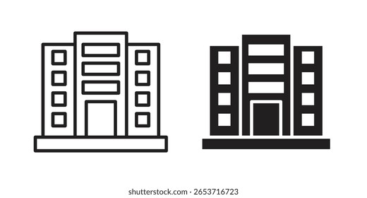 Elemento de diseño de icono de empresa. Trazo editable. Vector