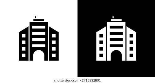 Icono de la empresa Establecer colección. Silueta de Vector.