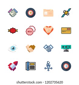 company icon set. vector set about startup, badge, quality and vision icons set.