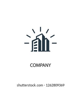 company icon. Simple element illustration. company concept symbol design. Can be used for web and mobile.