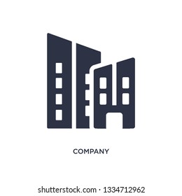 company icon. Simple element illustration from human resources concept. company editable symbol design on white background. Can be use for web and mobile.
