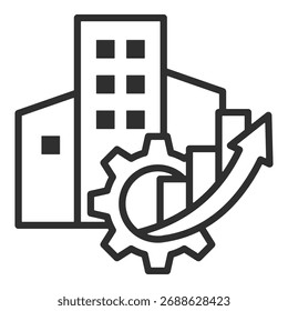 Coleção de Vetores Únicos de Ícone de Empresa