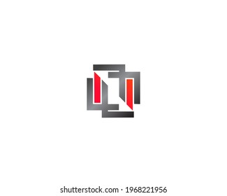 company icon and square shape logo design template