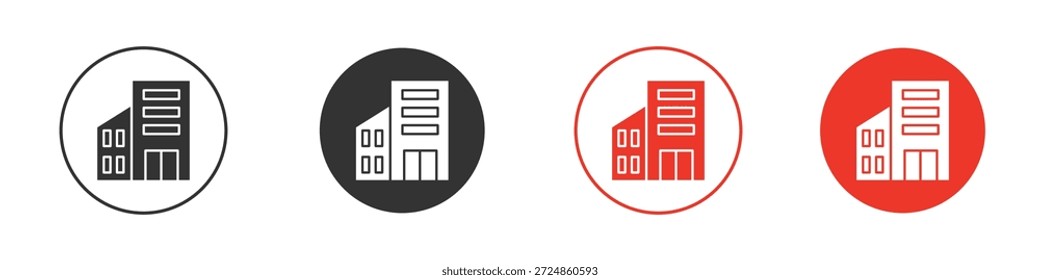 Símbolo de icono de empresa. Diseño simple y plano para Web o App móvil. Logotipo de Ilustración vectorial mínima.