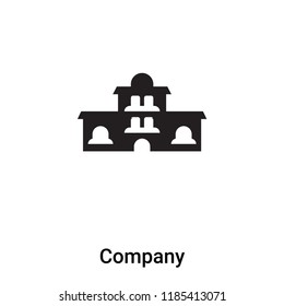 Company icon vector isolated on white background, logo concept of Company sign on transparent background, filled black symbol