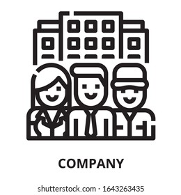 Company icon for website, application, printing, document, poster design, etc.