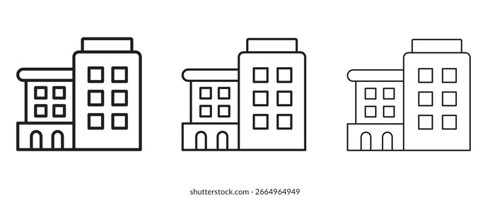 Icono de la compañía para los Elementos del Sitio web o de los App, logotipo. Gráficos de Vector de píxeles