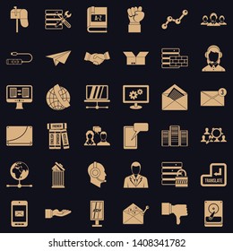 Company icons set. Simple style of 36 company vector icons for web for any design