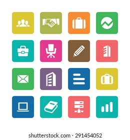 company icons universal set for web and mobile
