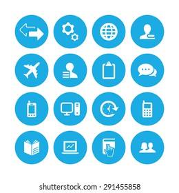 company icons universal set for web and mobile