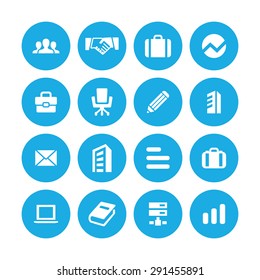 company icons universal set for web and mobile