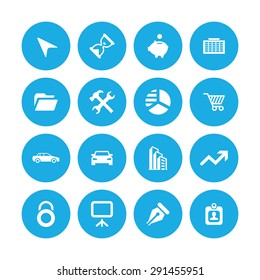 company icons universal set for web and mobile